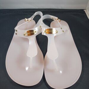 Michael Kors Jelly Pink Slingback Thong Sandal size 8M